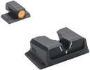 Meprolight Hyper Bright V-Sight Fixed Pistol Set For S&W M&P Full Size Compact Green With Orange Front