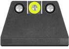 Night Fision Suppressor Height Sight Set Yellow Front Black Back For Sauer
