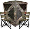 Primos Double Bull Roughneck Series Ground Blind w 2 Tri Stools Sb