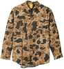 Browning Wasatch-Cb Shirt Button-Front 2 Pocket Vintage Tan Camo Xl