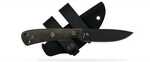 Shield Arms Ascent Mini Stone Fixed Knife 2-9/10" Black Drop Point Blade Black