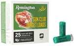Remington Gun Club Target Shotshells 12 Gauge 2-3/4" 1 Oz 1150 Fps #8 Shot, 25 Rounds
