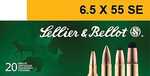 Sellier & Bellot Rifle Ammunition 6.5x55 Se 131 Gr SP 793 Fps - 20/Box