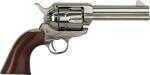 Cimarron Pistolero Revolver 22 Long Rifle Fixed Sight 4.75" Barrel Nickel Finish Walnut Grip