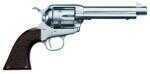 Uberti Cattleman 1873 SA Revolver Nickel Checkered Walnut Grip .357 Magum 5.5" Barrel