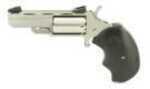 North American Arms Black Widow Revolver Single Action 22LR 2" Steel Stainless Rubber 5Rd 8.8oz Fixed Sights NAA-BWL