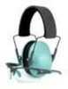 Radians Low set Earmuffs Aqua/Charcoal