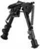 NCSTAR Bipod Black Spring Loaded Folding Action Friction Lock Legs 3 Adapters Included (AR-15 GI Handguard Universal Bar