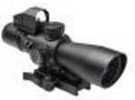 NCSTAR 3-9X42 Scope with Micro Dot Magnification 42mm Objective Lens Black MOA Red Fits Weaver/ Picatinny Rai