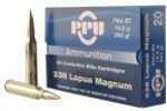 338 <span style="font-weight:bolder; ">Lapua</span> <span style="font-weight:bolder; ">Magnum</span> 10 Rounds Ammunition Prvi Partizan 250 Grain Full Metal Jacket