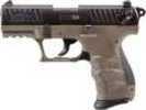 Walther P22 Ca Pistol 22 Lr 3.42" Barrel 10-shot Black Slide Fde Frame