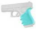 Hogue HandAll Beavertail Grip Sleeve for Glock 19 Gen 3-4, Aqua
