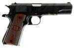 Auto-Ordnance 1911 Semi Automatic Pistol 45 ACP 5" Barrel 7 Round Capacity Cashe Hardened Frame And Slide, Checkered Wood With US Logo Grip