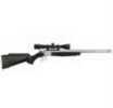 CVA Scout V2 Single Shot Break Open Rifle With Scope and Case Package<span style="font-weight:bolder; "> 450</span> <span style="font-weight:bolder; ">Bushmaster</span> 25" Barrel W/Muzzle Brake Stainless Steel, Black,