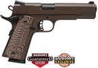 Rock Island Armory Semi Auto Pistol .45 ACP M1911A1 Standard FS CKPB 8 Round Magazine Patriot Brown G10 Grips
