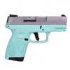 Taurus G2S Semi Automatic Pistol 9mm Luger 3.26" Barrel 7 Round Capacity Cyan Polymer Grip/Frame Stainless Steel Slide