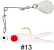 H&H Lure H&H Tiny Spin-Nickel 1/32 12/cd White Red Dot CTS-13