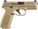FN 509 Semi Automatic Pistol 9mm 4" Barrel 17 Round Flat Dark Earth