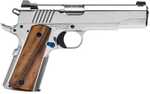 Standard Manufacturing Company 1911 Government 45 ACP 5" Barrel 7 Round Nickel Finish Rosewood Grips