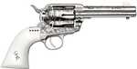 Cimarron George Patton V2 Revolver 45 Colt Pre War 4.75" Barrel Nickel Finish Engraved