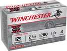 12 Gauge 10 Rounds Ammunition Winchester 2 3/4" 1 1/2 oz Lead #4