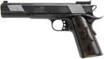 Iver Johnson Arms 1911 Eagle XL Semi Automatic Pistol 45 ACP 6" Barrel 8 Round Matte Blued Diamondwood Walnut With Logo Grip