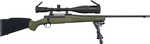 Mossberg Patriot Night Train Bolt Action Rifle 300 Win Mag 24" Barrel OD Green Matte Blued
