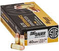 40 S&W 50 Rounds Ammunition Sig Sauer 180 Grain Full Metal Jacket