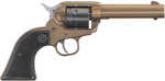 Ruger Wrangler Revolver 22 Long Rifle 6 Round 4.62" Burnt Bronze Cerakote Finish Black Cylinder Checkered Polymer Grips