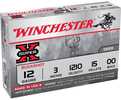 12 Gauge 15 Rounds Ammunition Winchester 3" 15 Pellets Lead #00 Buck