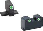 Ameriglo Springfield XD Green Tritium Sights Set Suppressor Height Steel Black, Model: XD-181