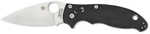 Spyderco Knife C101 Folder 3.4" CPM-S30V Flat Ground Plain Edge G10 Black C101GP2