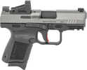 Canik TP9 Elite Subcompact Pistol with Shield SMS2 Optic 9mm Luger 3.60" Barrel 12 Round Tungsten Gray Cerakote Steel Slide Black Interchangeable Backstrap Grip