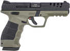 Sar SAR9X Pistol 9mm 4.40" Barrel 19 Round OD Green Frame Black Steel Slide Interchangeable Backstrap Grip