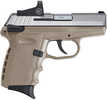SCCY Industries CPX-1 With RDS 9mm Luger 3.10" 10 Round Stainless Steel Slide Flat Dark Earth Polymer Grip