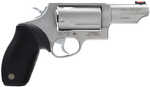 Taurus Judge 45 Colt / 410 Gauge 5 Round 3" Barrel Matte Stainless Steel Finish Black Rubber Grip Fiber Optic Front Sight
