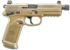 FN America FNX-45 Semi-Auto Tactical Pistol 45ACP 5.3" Barrel (2)-10Rd Mags Rised 3-Dot Night Sights Flat Dark Earth Polymer Finish