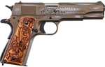 Kahr Arms Auto-Ordnance 1911 2021 Bootlegger Special Edition Semi-Auto Pistol 45ACP 5" "Speakeasy" Barrel (1)-7Rd Mag Engraved American Walnut Wood Grips Distressed Cera Burnt Bronze Finish