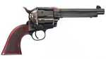 Taylor's & Company Uberti Smokewagon Revolver 44-40 Winchester 4.75" Barrel 6Rd Capacity Checkerd Walnut Grips Blue Finish with Case Hardened Frame
