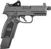 FNH USA 509 Tactical Semi-Auto Pistol 9mm Luger 4.5" Threaded Barrel (1)-17Rd,(1)-24Rd Mags Vortex Viper Red Dot Black Polymer Finish