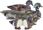 Higdon Outdoors Standard Puddle Pack Decoys Early Season Teal And Wood Duck Species Multi Color Foam Filled 6