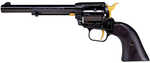 Heritage Rough Rider Single Action Revolver .22 Long Rifle 6.5" Barrel 6Rd Capacity Fixed Sights Cylinder Only Laminate Grips Black/Gold Finish