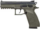 CZ-USA P-09 Semi-Auto Pistol 9mm Luger 4.53" Cold Hammer Forged Barrel (1)-10Rd Magazine OD Green Polymer Finish