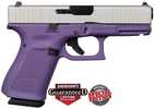 Glock 19 Gen5 Striker Fired Semi-Auto Pistol 9mm Luger 4.02" Carbon Steel Barrel (1)-15Rd Magazine White Dot Front Sight & Outline Rear Silver Slide Purple Cerakote Finish