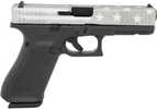Glock G22 Gen5 Double Action Only Semi-Auto Pistol .40 S&W 4.49" Cold Hammer Forged Barrel (3)-15Rd Magazines Fixed Sights Gray Battle Worn Flag Cerakote Slide Black Polymer Finish