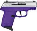 SCCY CPX Semi-Auto Pistol 9mm Luger 3.1" Rifled Barrel (1)-10Rd Magazine Dot Front & Windage Adjustable 2-Dot Rear Sights Stainless Steel Slide Purple Polymer Finish