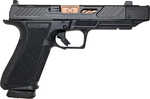 Shadow Systems DR920P Elite Semi-Auto Pistol 9mm Luger 4.4" Match-Grade Spiral Fluted Bronze Barrel (2)-15Rd Magazines Green Tritium Night Sight Front With A Blacked Out Rear Polymer Finish