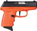 SCCY DVG1-CB Striker Fired Sub-Compact Semi-Auto Pistol 9mm Luger 3.1" Barrel (2)-10Rd Magazines Adjustable Sights Black Slide Orange Polymer Finish