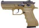 Israel Weapon Industries Jericho 941 Enhanced Semi-Auto Pistol 9mm Luger 3.8" Barrel (2)-16Rd Magazines Adjustable Sights Black Slide Flat Dark Earth Polymer Finish