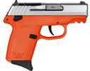 SCCY CPX1-TT Gen3 Semi-Auto Pistol 9mm Luger 3.1" Barrel (2)-10Rd Magazines Adjustable Sights Stainless Steel Flat Top Slide Orange Polymer Finish